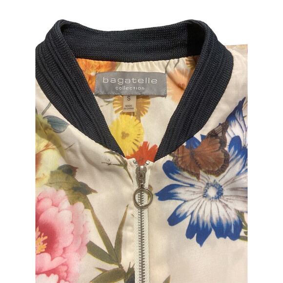 Women’s Bagatelle Collection Zip Up Floral Light Jacket Small Used - Picture 5 of 9